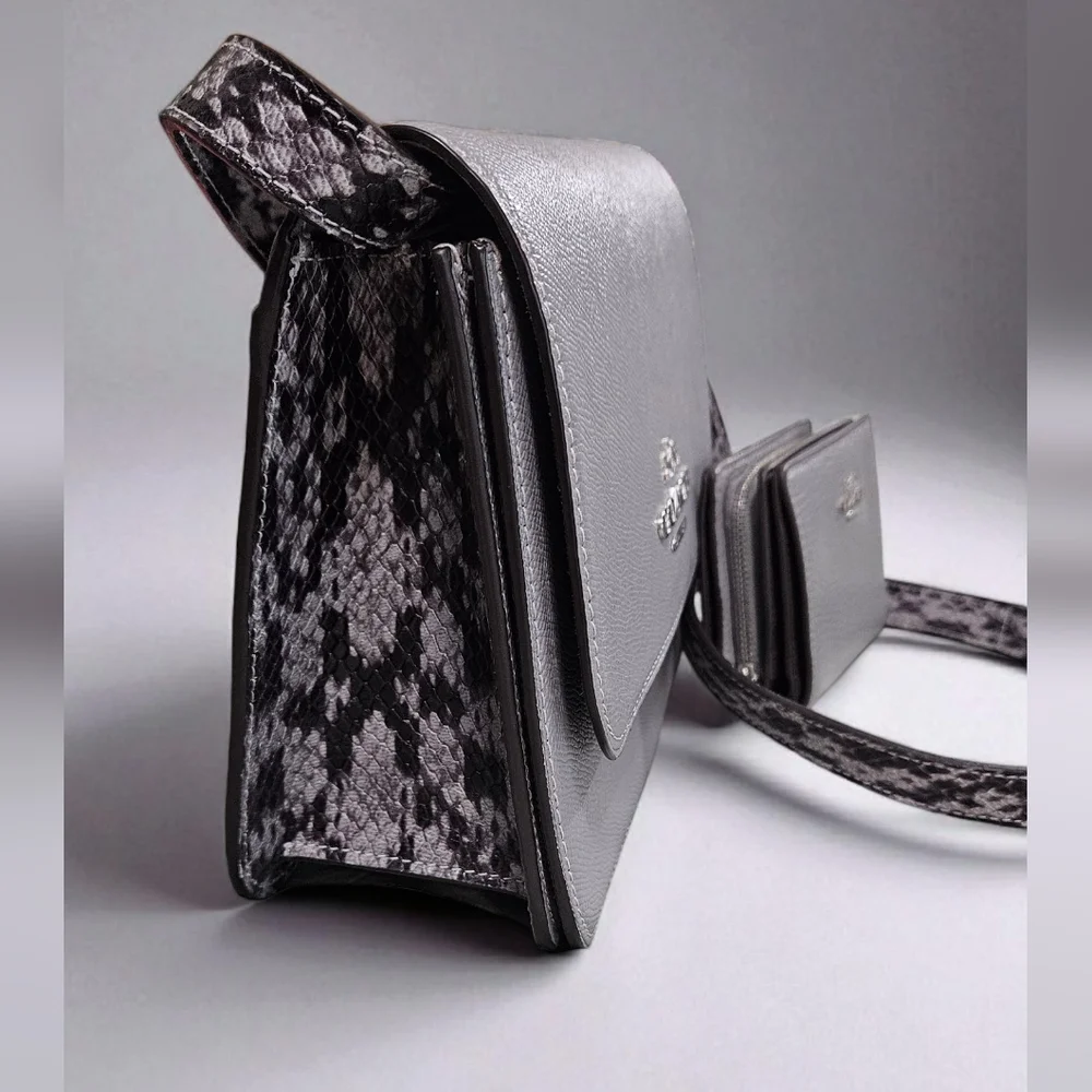 Coach Brynn 2021 NWOTs Gray Crossbody Bag and Wallet Set - Picture 3 of 14